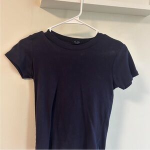 Brandy Melville navy blue baby tee shirt